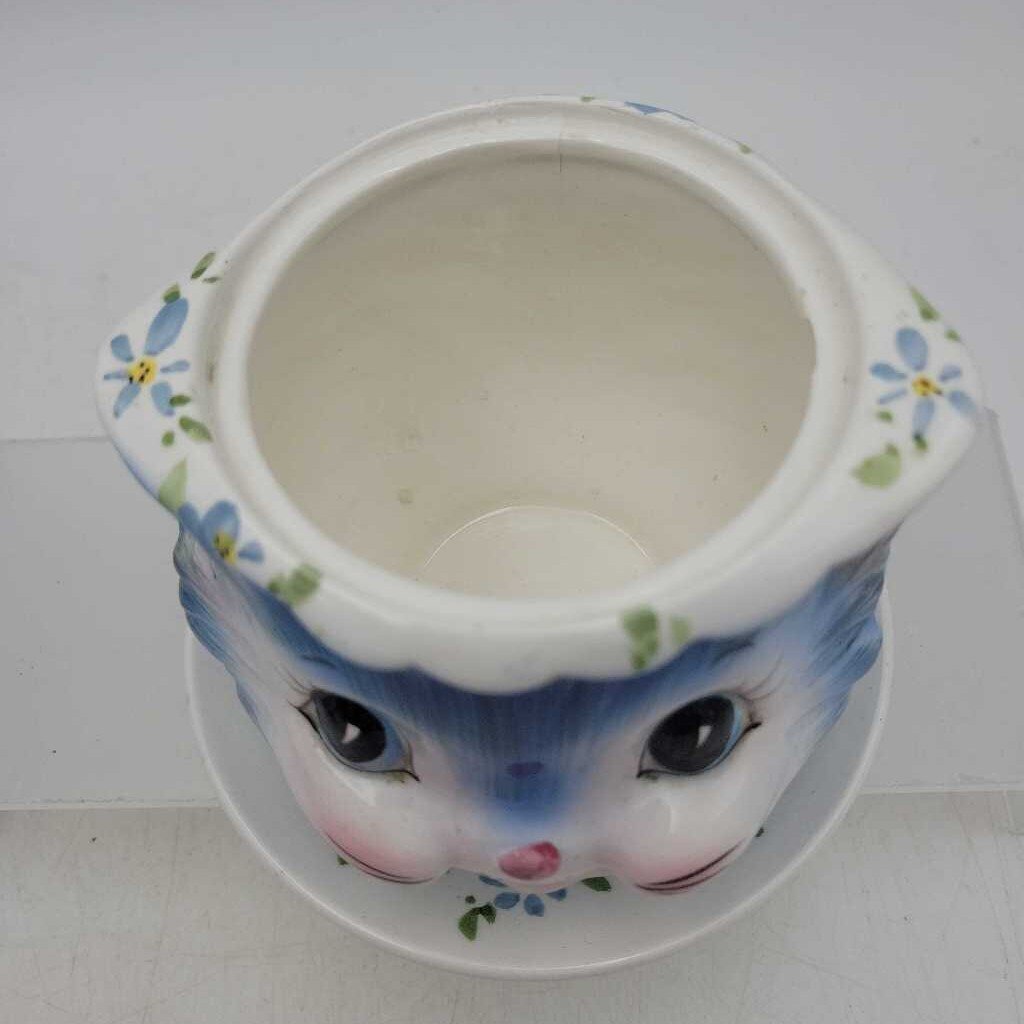 Lefton Ware "Miss Priss" Cookie Jar with Lid & Jam Jar no lid (3pcs) (JL)