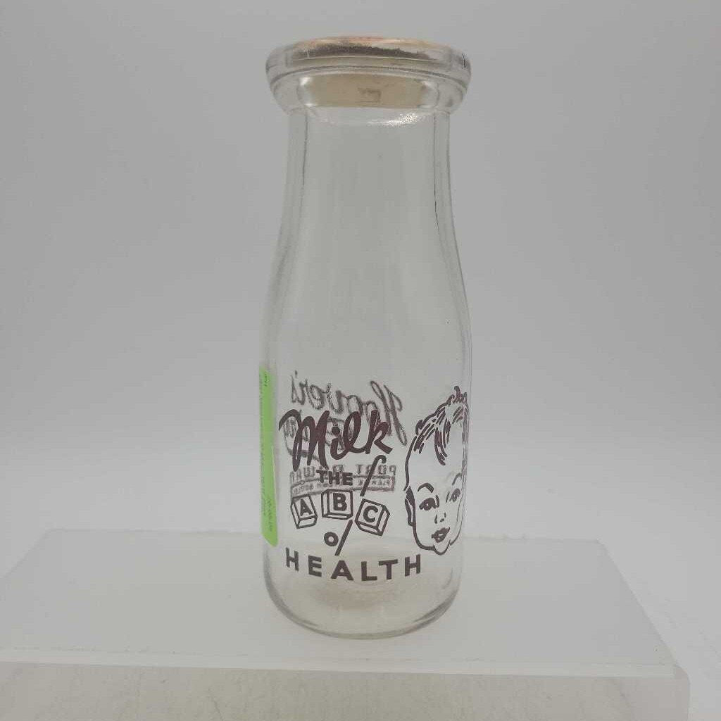 Hoover's Dairy Half Pint Milk Bottle Port Rowan (JFH)