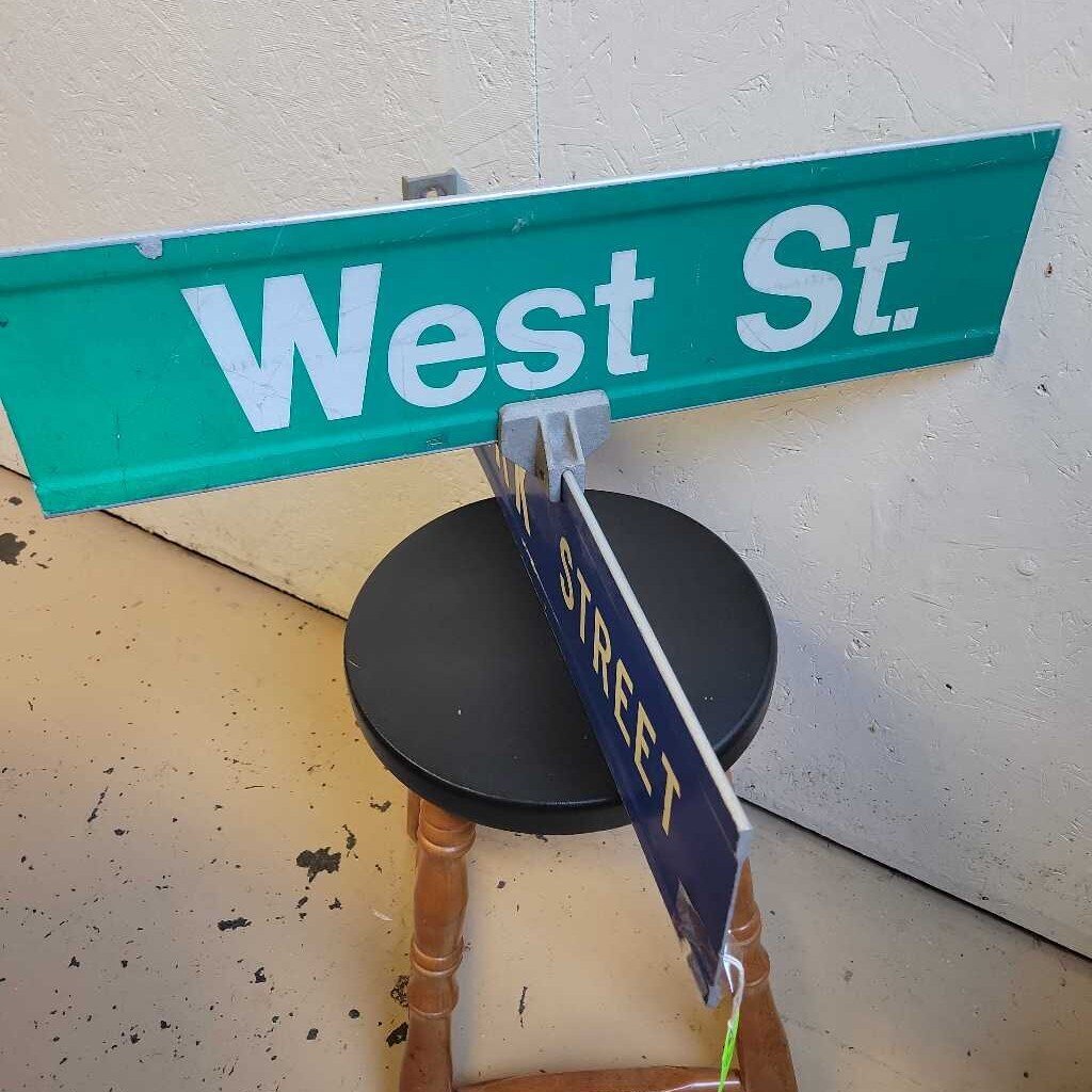 Street Sign Double West and Park (JAS)
