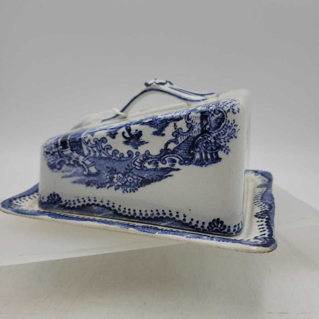 Cheese / Butter Keeper, Antique, Nankin by John Tams & Sons, Early 20th #2444