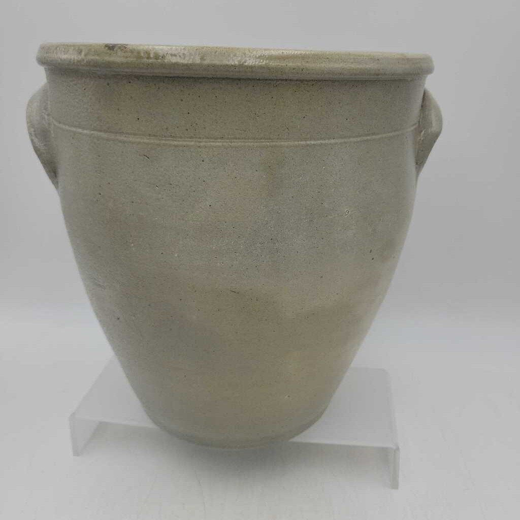 Antique Morton and Bennet Pottery Jar Crock Brantford Stoneware (JEF) Tornado decoration