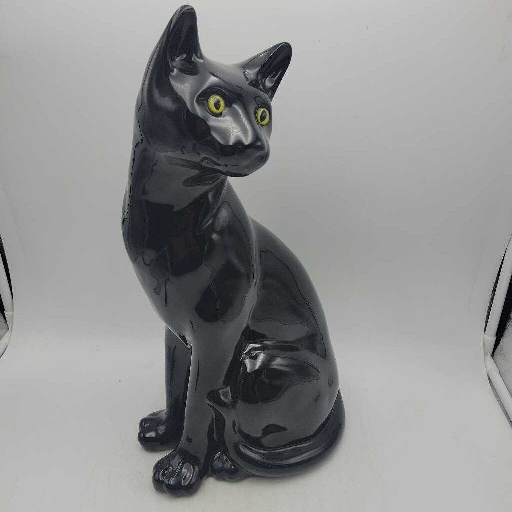 Black Ceramic Cat (YVO) (606)