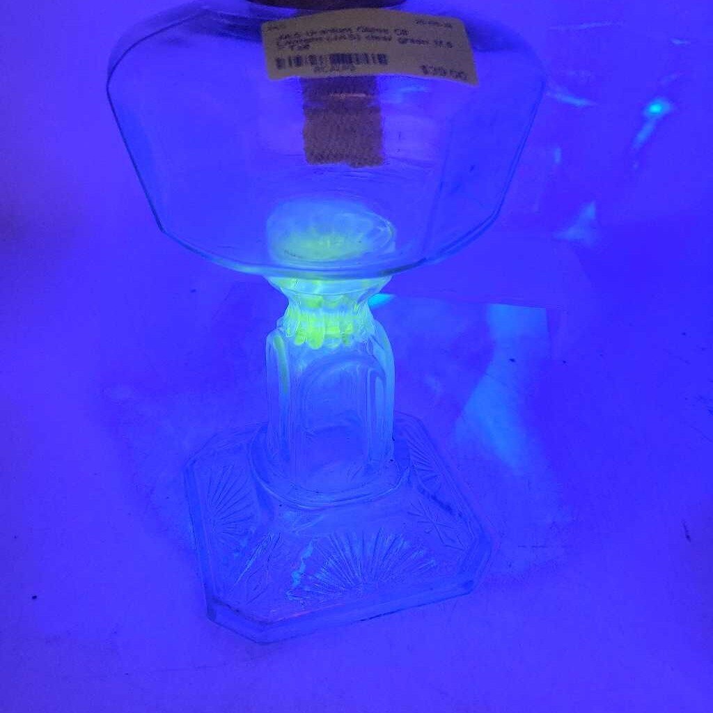 Uranium Glass Oil Lantern (JAS)