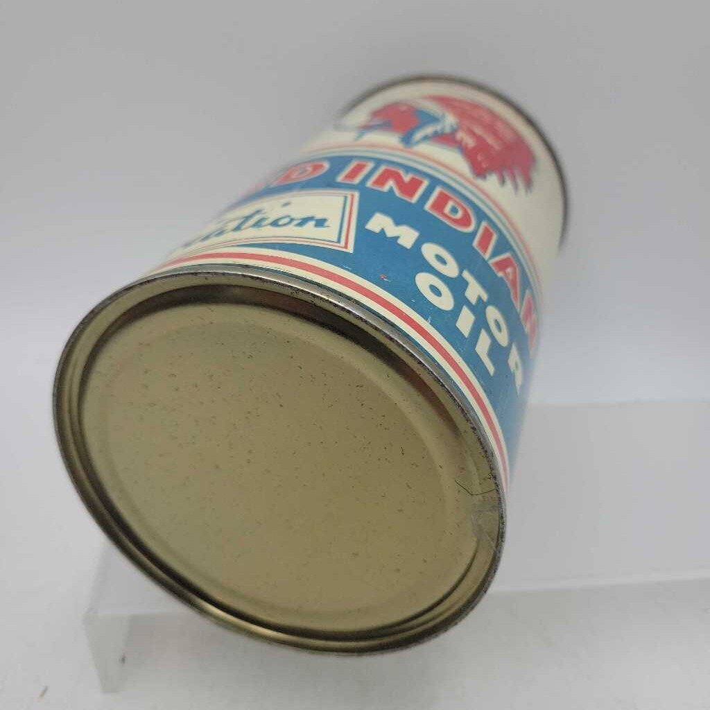 Red Indian motor oil Tin Quart Can (Jef)