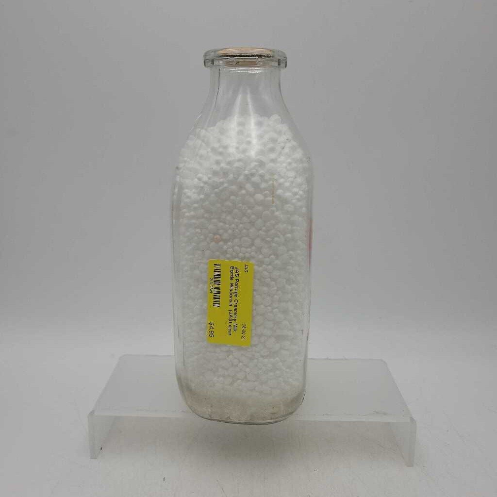 Portage Creamery Milk Bottle Wisconsin (JAS)