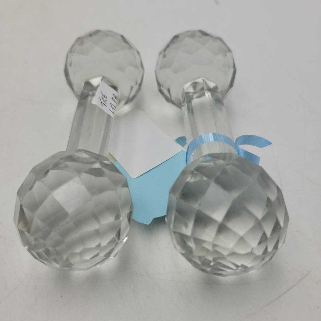 Crystal knife rest Pair (JAS)