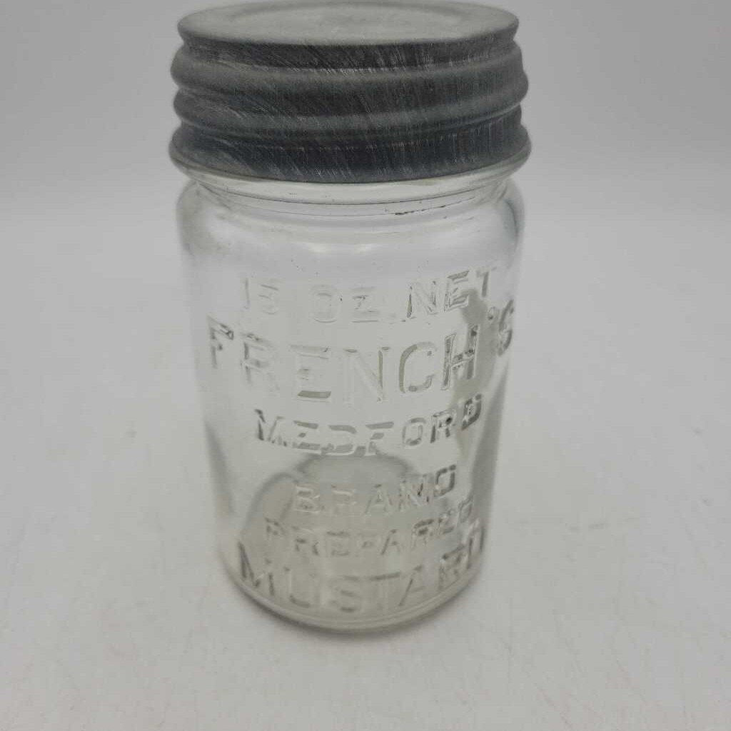 Vintage French's Mustard Jar w/ Lid