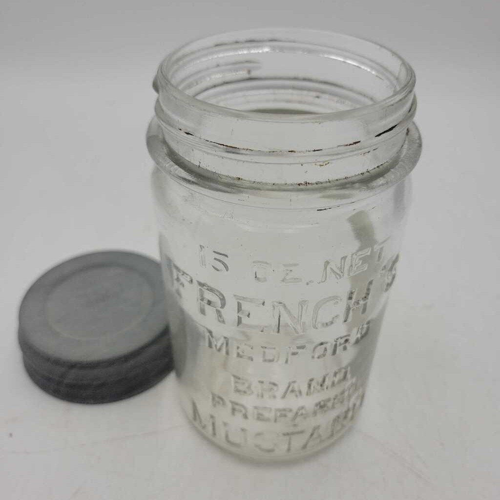 Vintage French's Mustard Jar w/ Lid