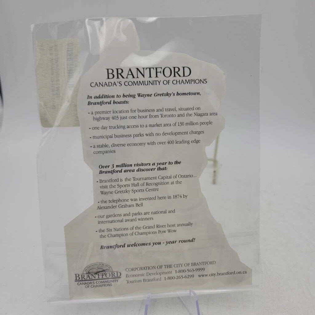 Wayne Gretzky Post card Brantford (JAS)