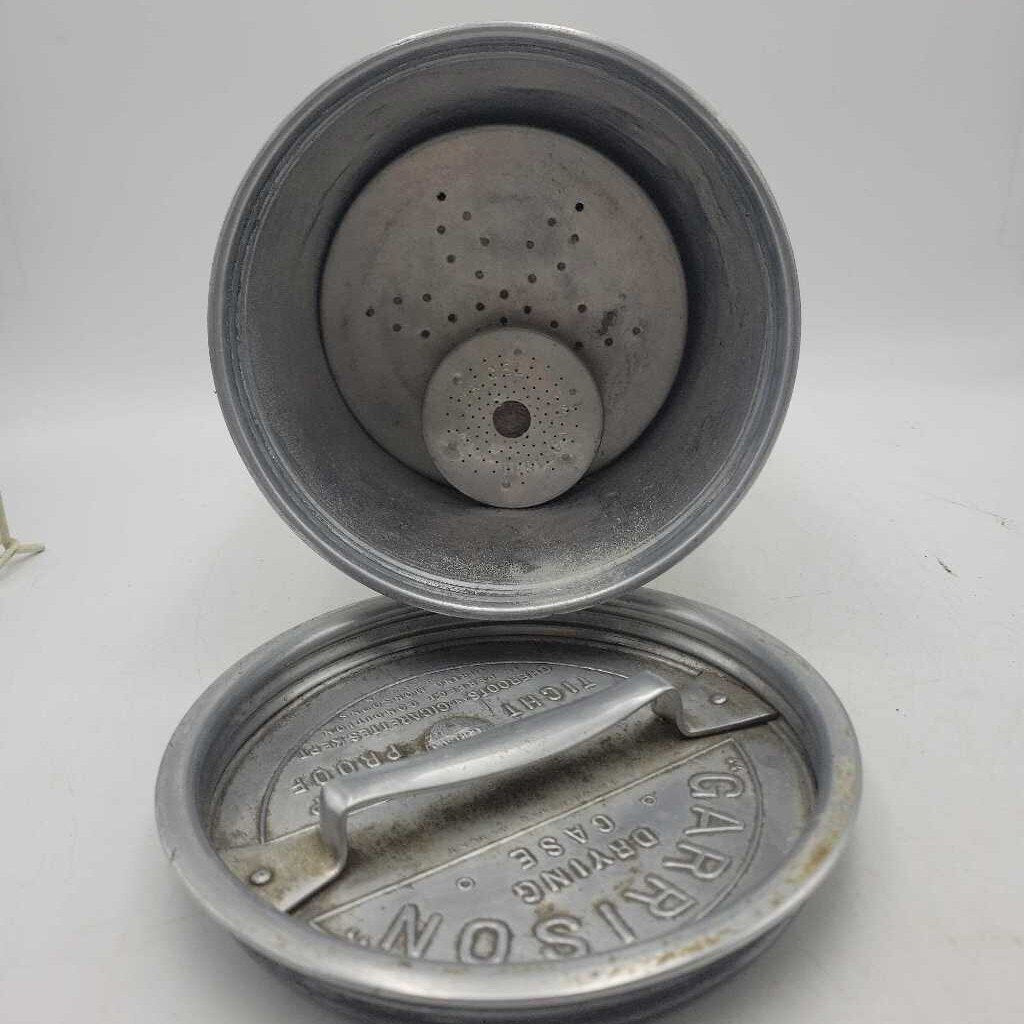 1950's Garrison Drying Case Air tight canister (JAS)
