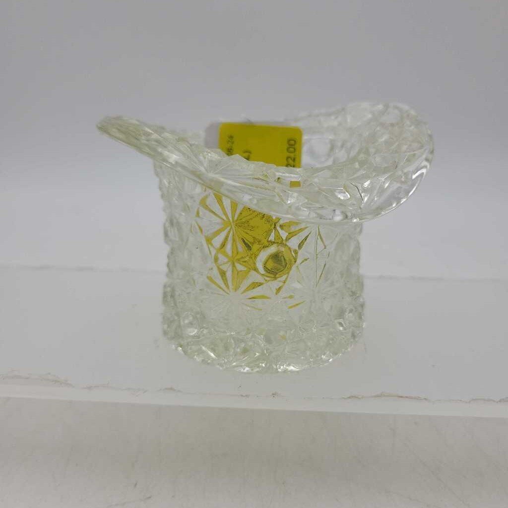 Clear Glass Top Hat (JL)