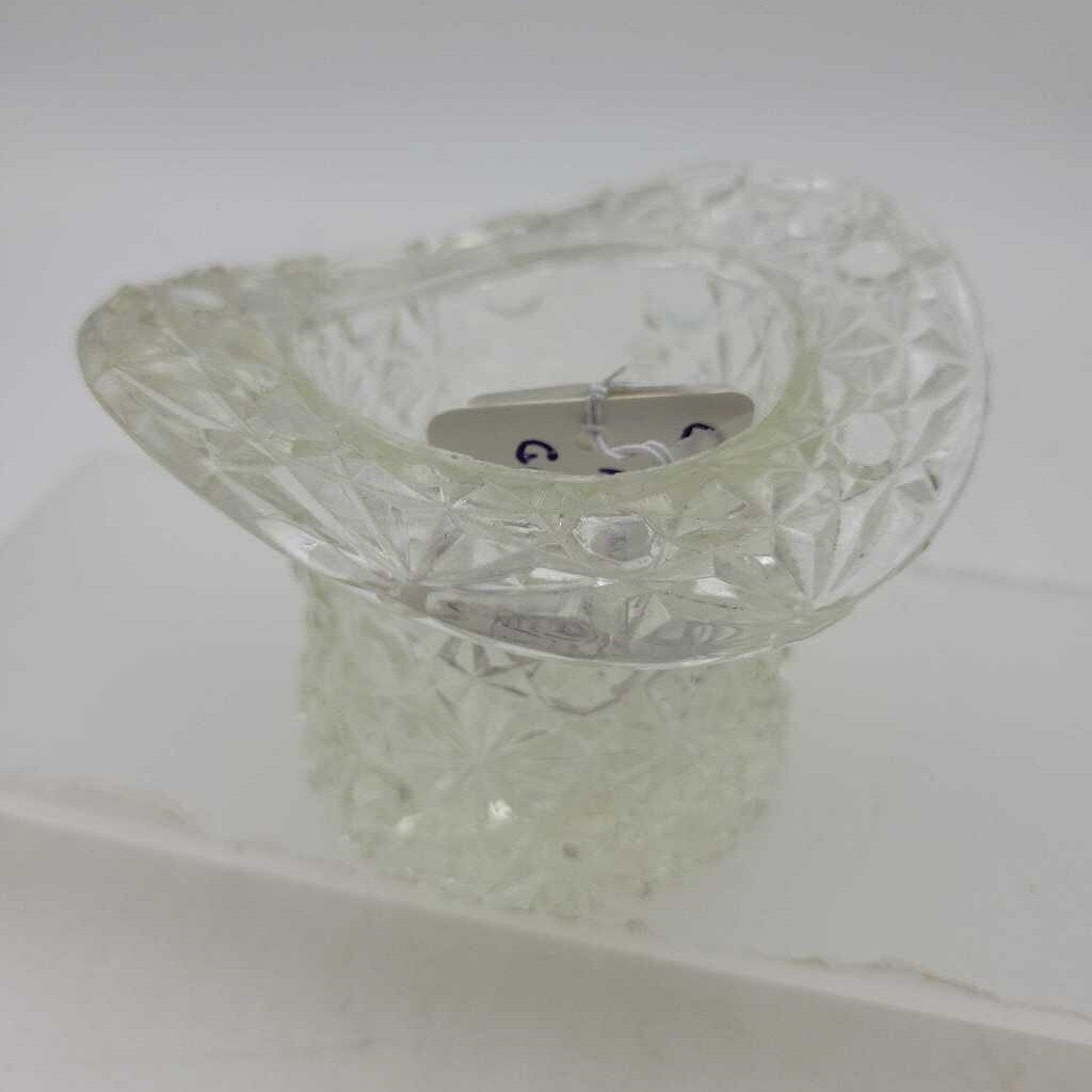 Clear Glass Top Hat (JL)