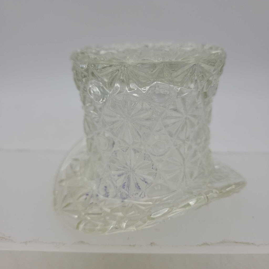 Clear Glass Top Hat (JL)