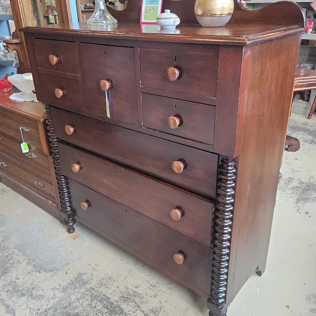Walnut. Bonnet Chest circa 1830's #317 (NS)