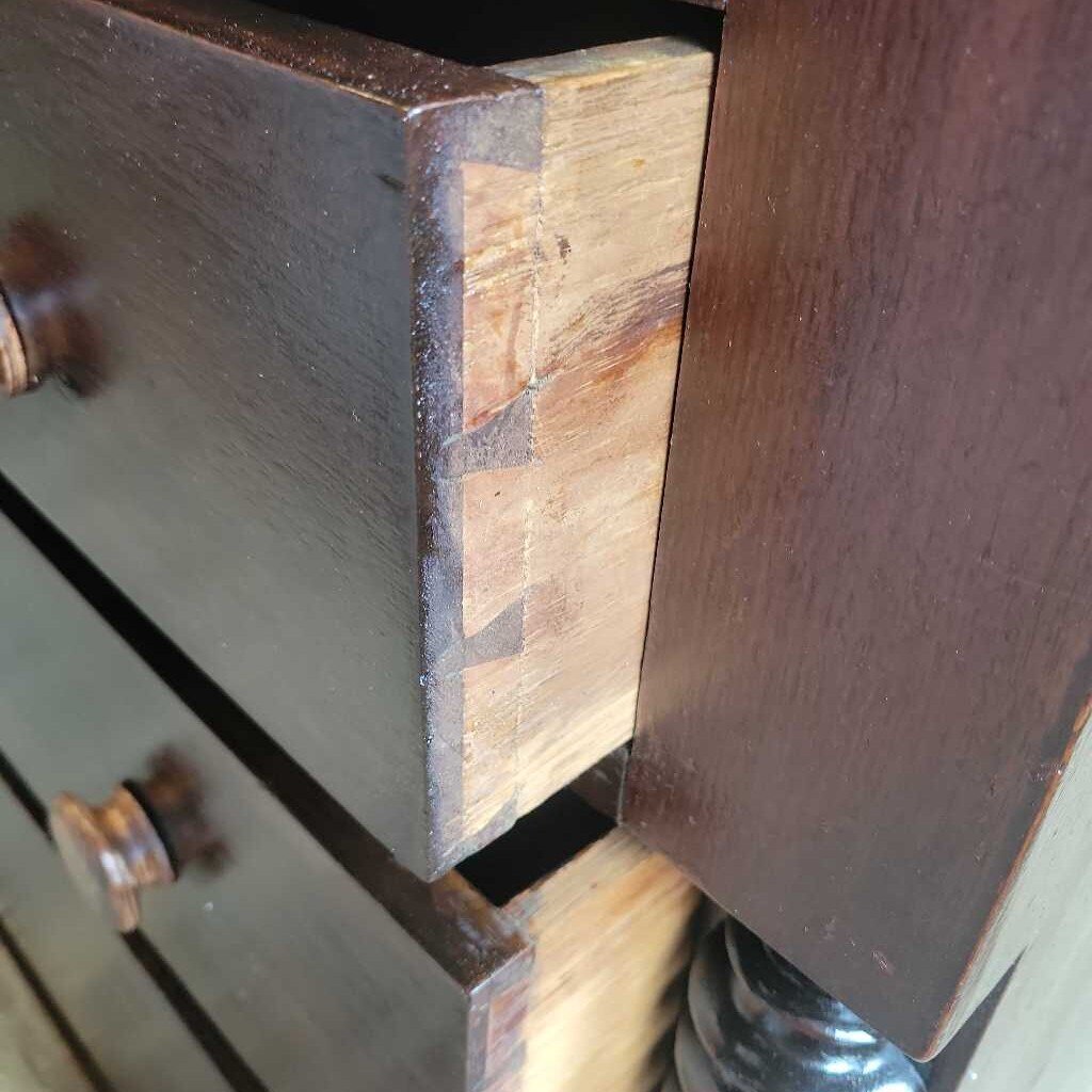 Walnut. Bonnet Chest circa 1830's #317 (NS)