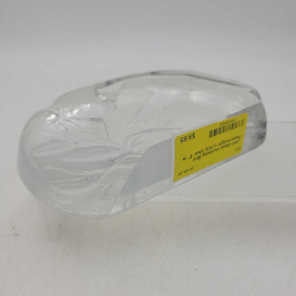 Glass Humming Bird Paperweight (JAS)