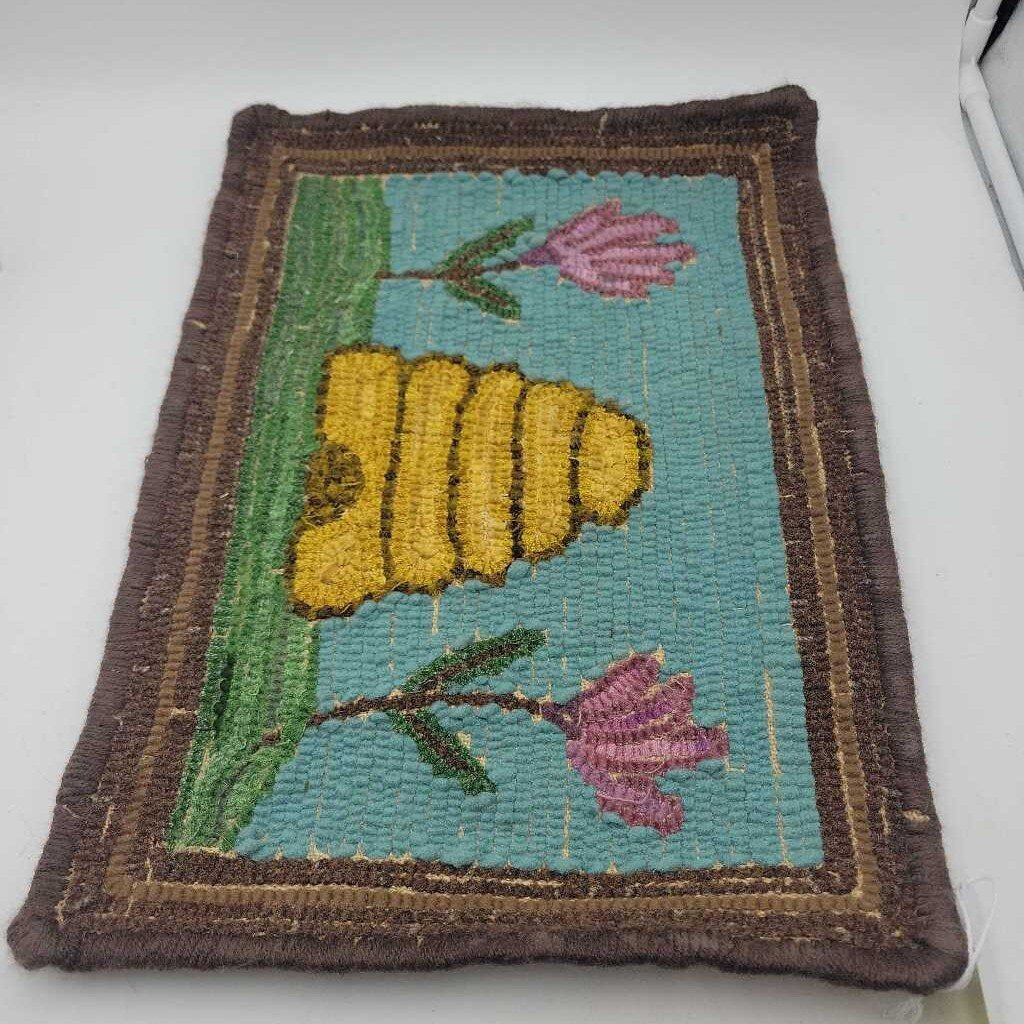 Beehive hooked rug (RB)