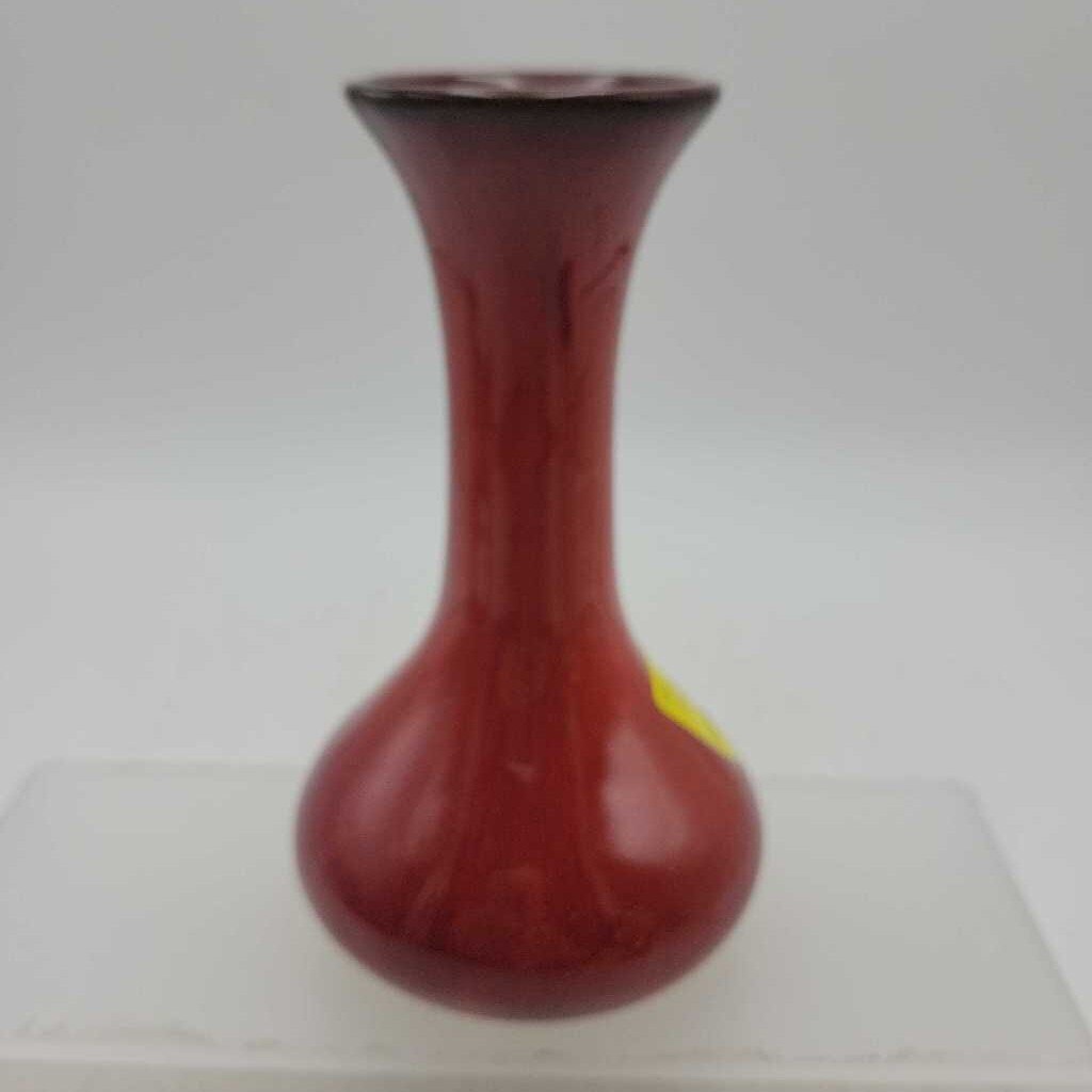 BMP Red Glaze 6" Bud Vase (JG44)