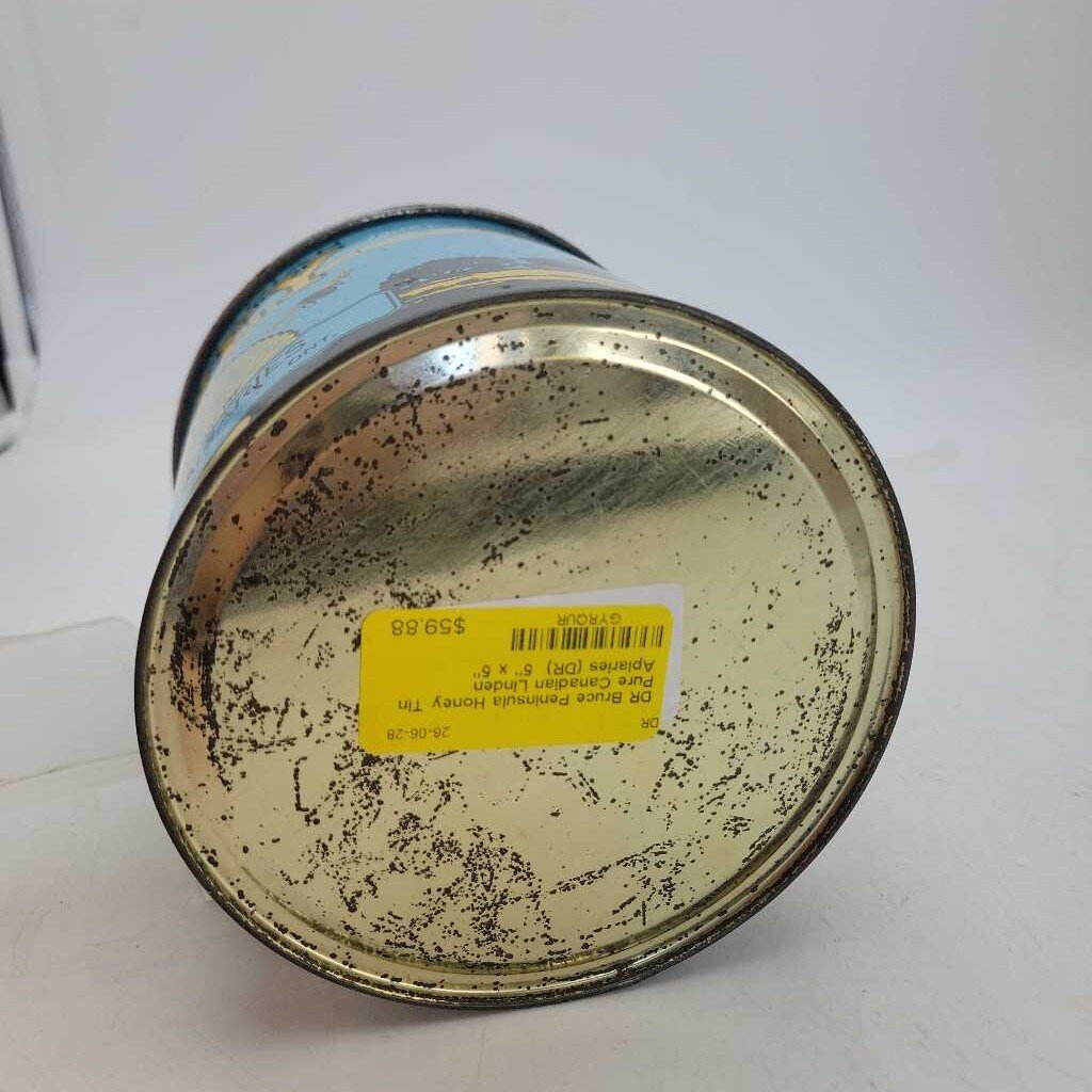 Bruce Peninsula Honey Tin Pure Canadian Linden Apiaries (DR)