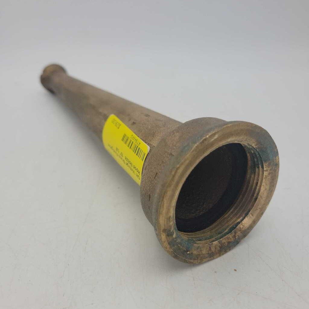 Vintage Brass Firefighter Hose Nozzle