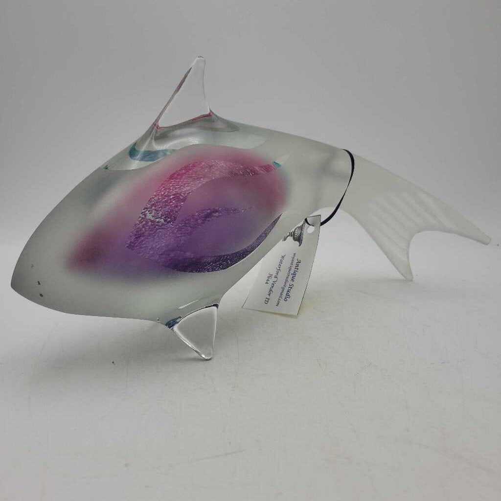 Studio Art Glass Whale (JG44)