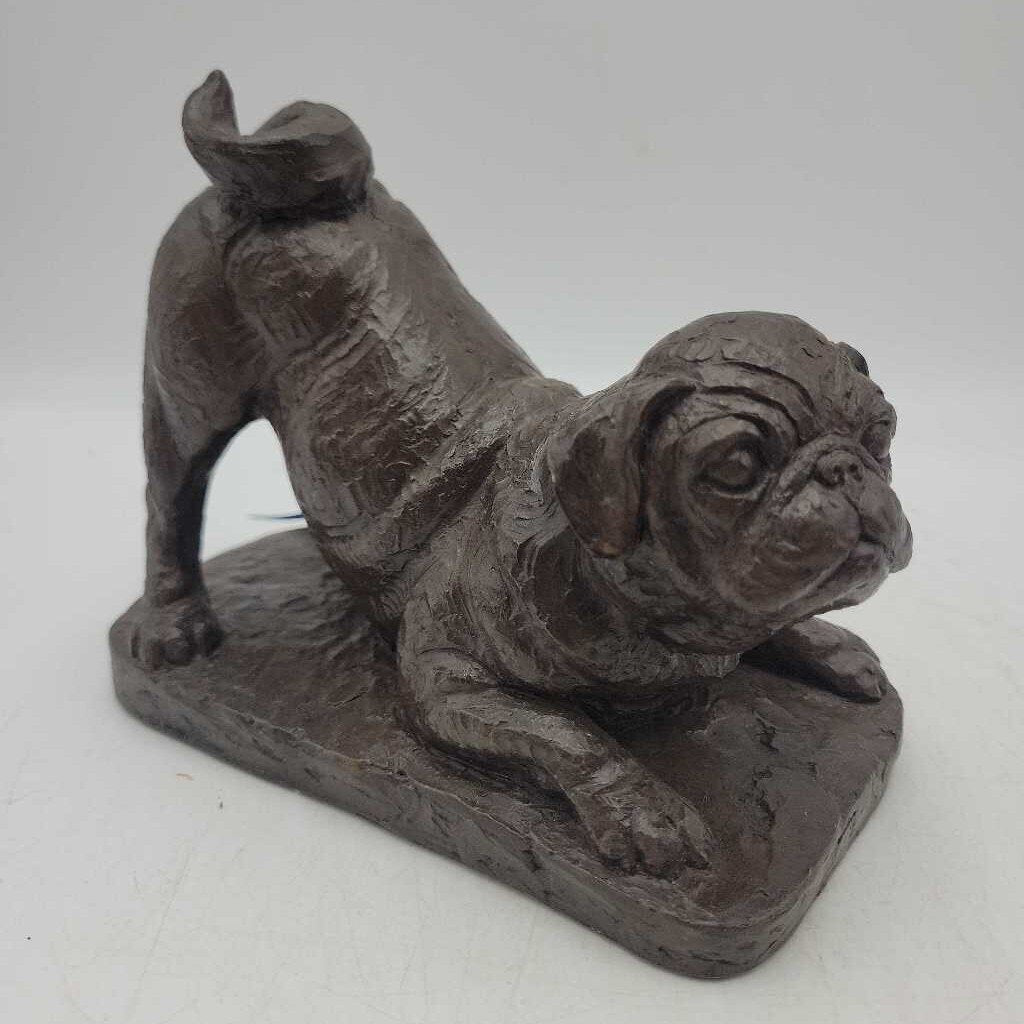 Cold Cast Bronze/Resin "Bulldog Puppy" Signed by Doris Linder (JG44)
