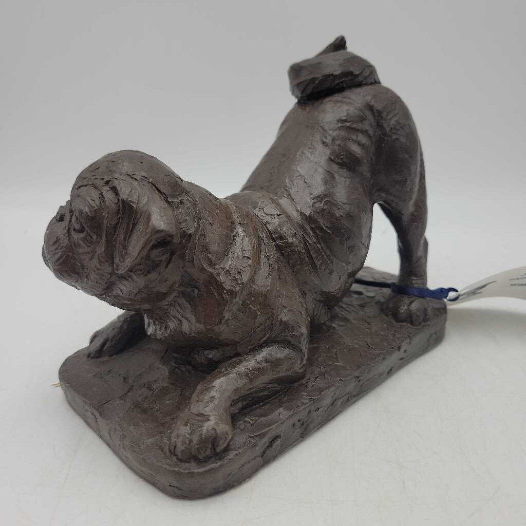 Cold Cast Bronze/Resin "Bulldog Puppy" Signed by Doris Linder (JG44)