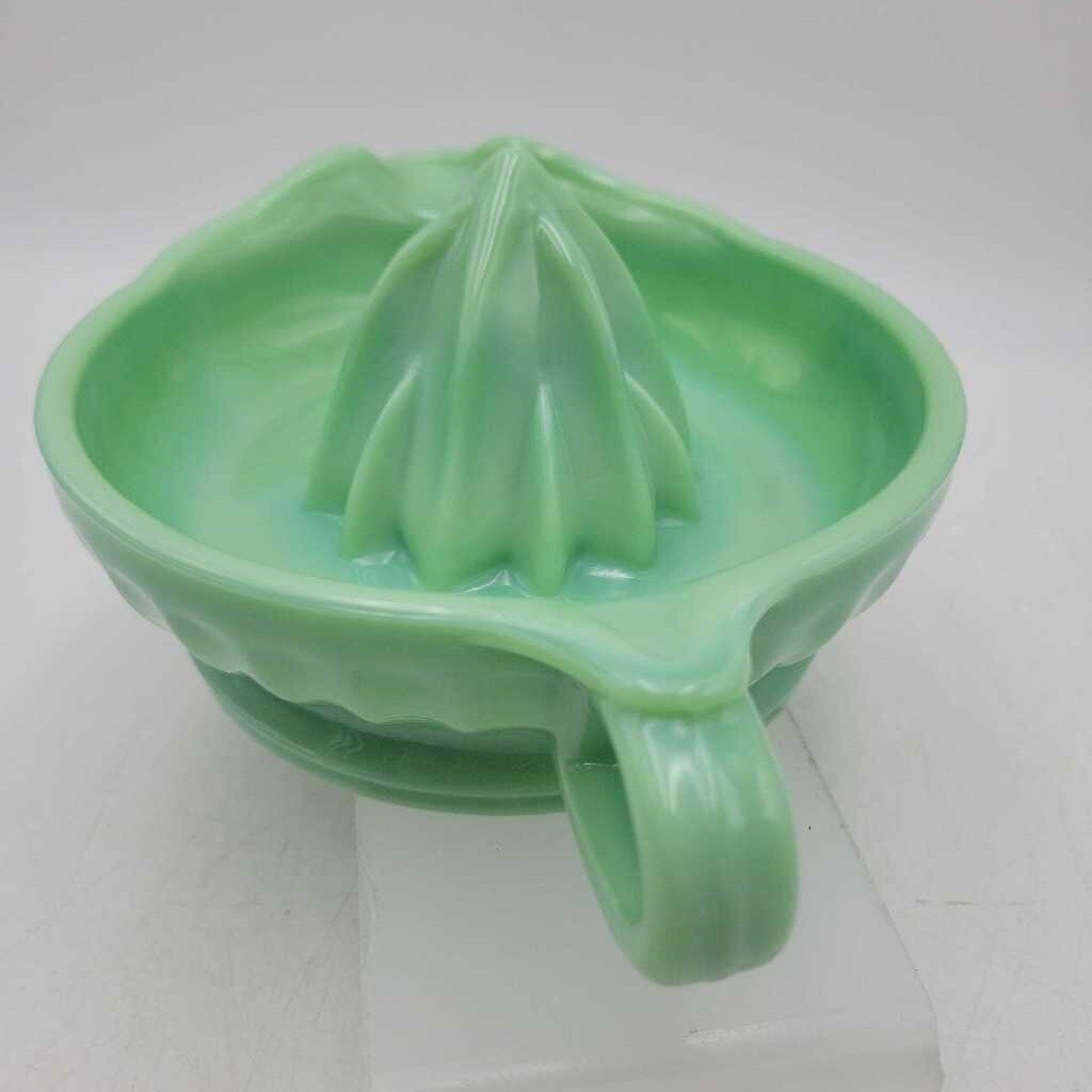 Jadeite Glass Juicer reamer (YVO) (510)