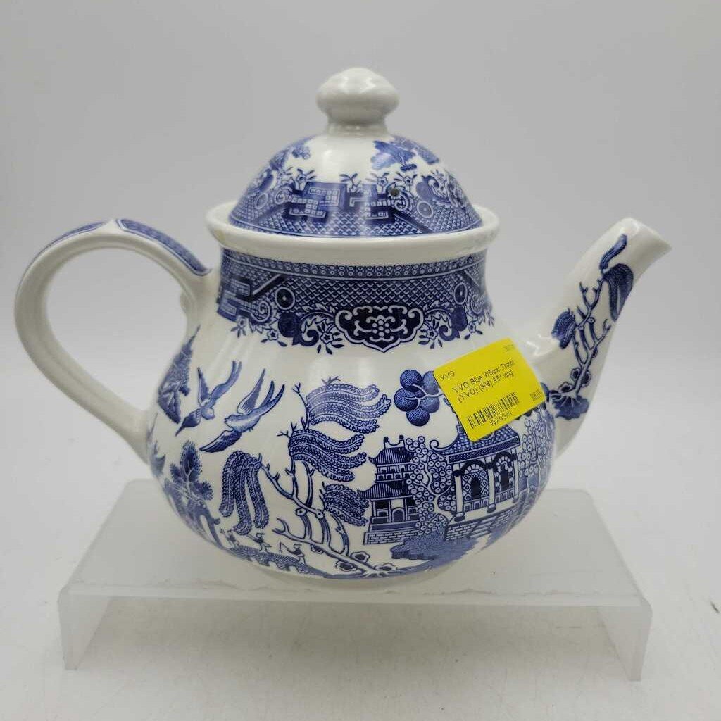 Blue Willow Teapot Church hill England (YVO) (606)