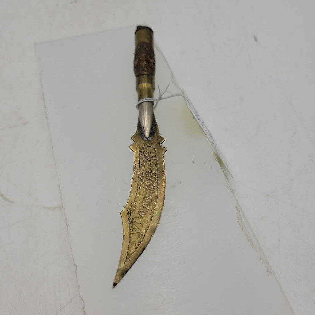 WW1 Canadian Trench Art Letter Opener (JL)