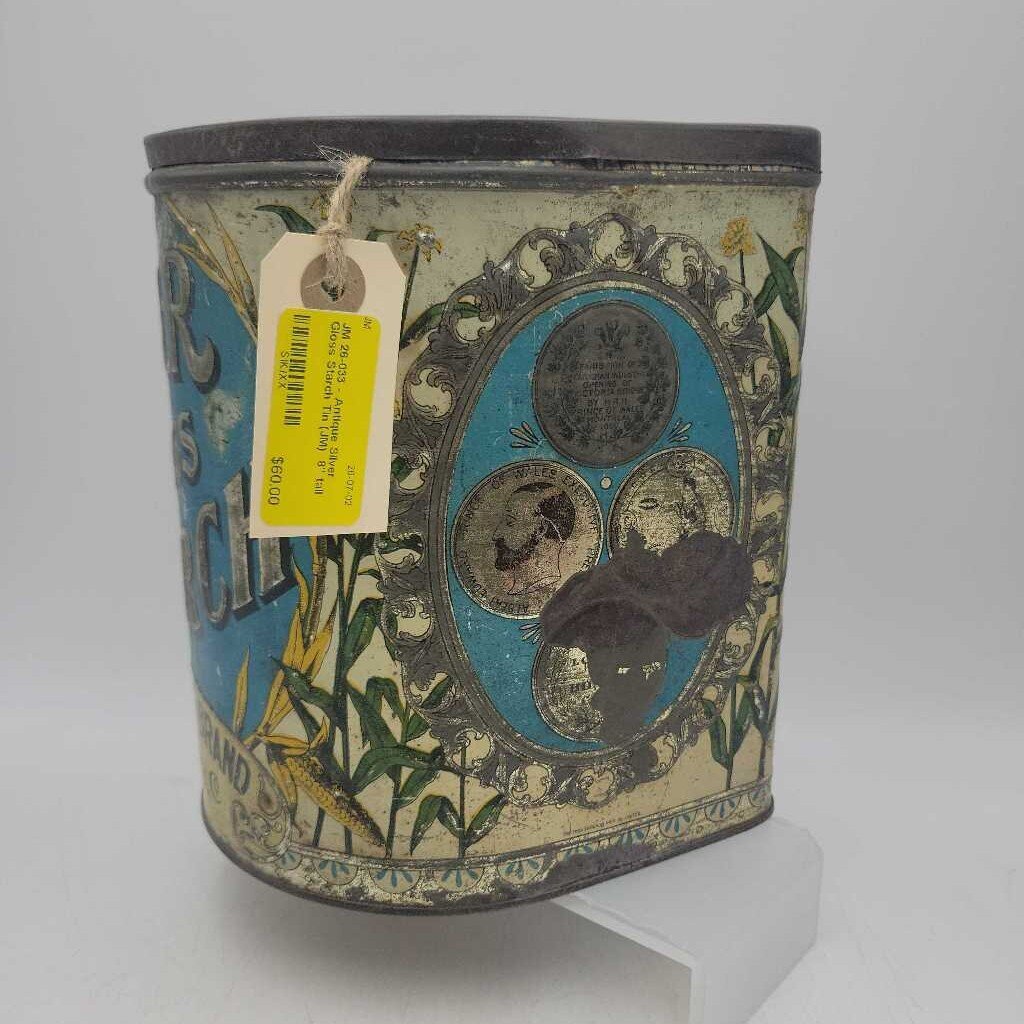 26-033 - Antique Silver Gloss Starch Tin (JM)