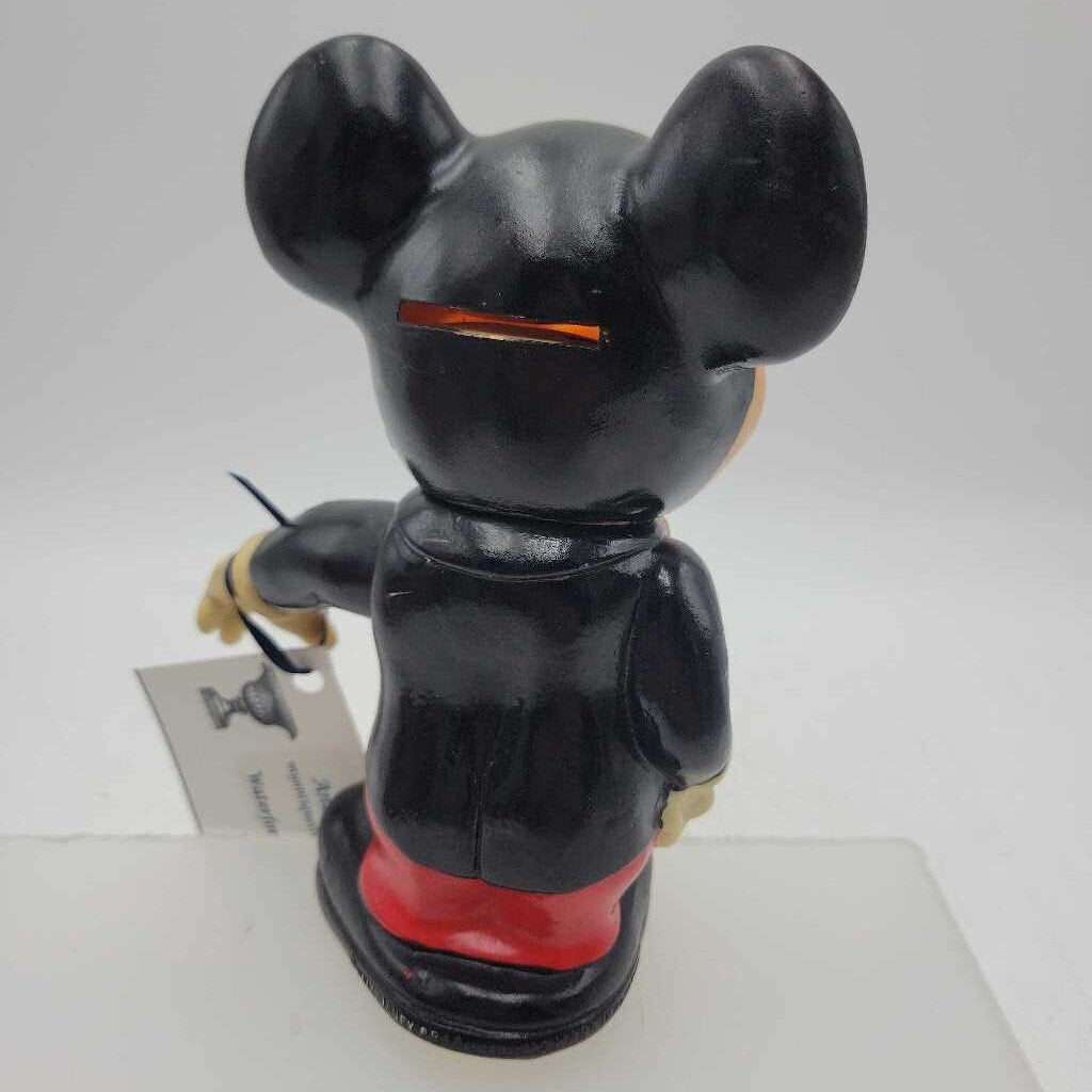 Vintage Mickey Mouse Bank - Hard Plastic (JG44)