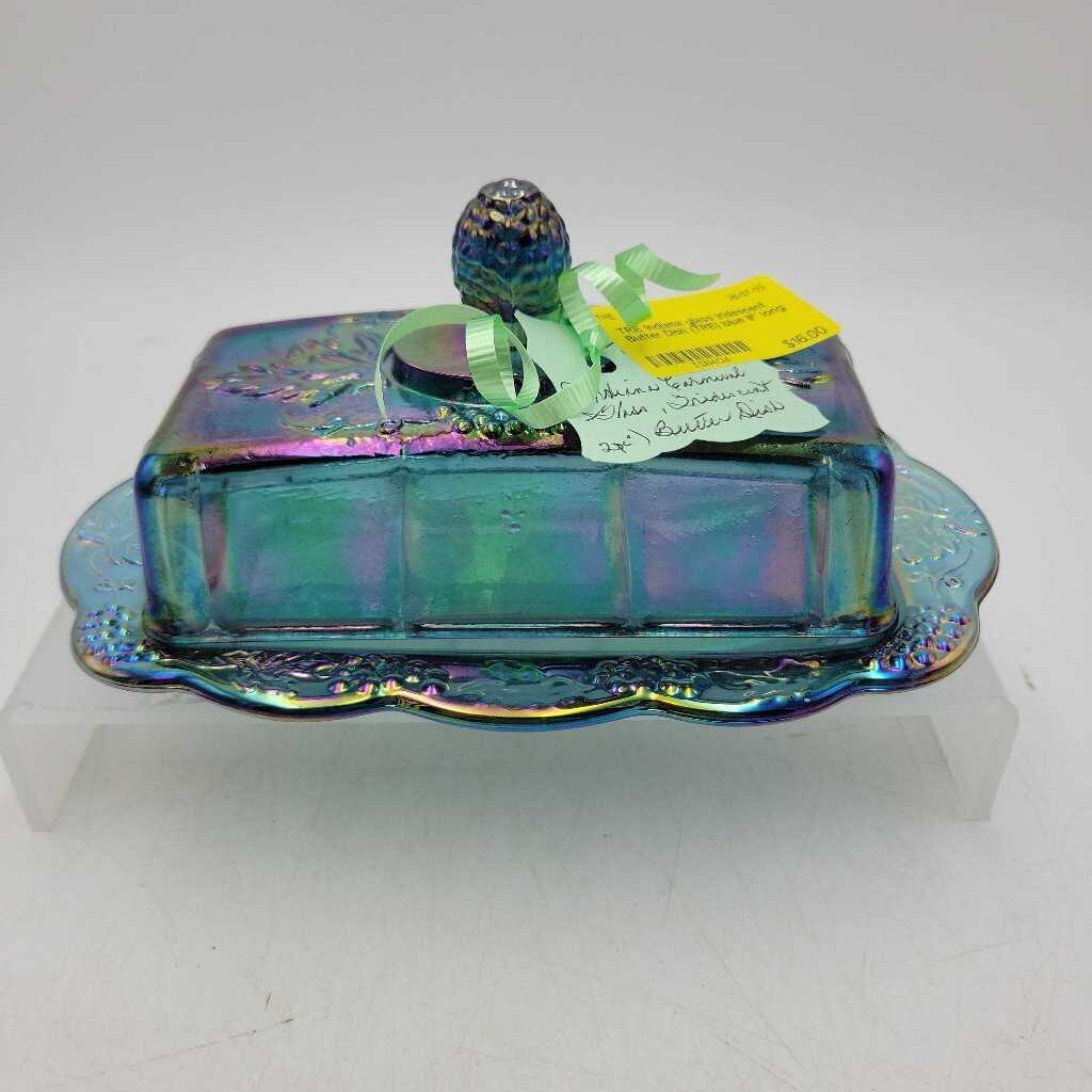 Indiana glass Iridescent Butter Dish (TRE)