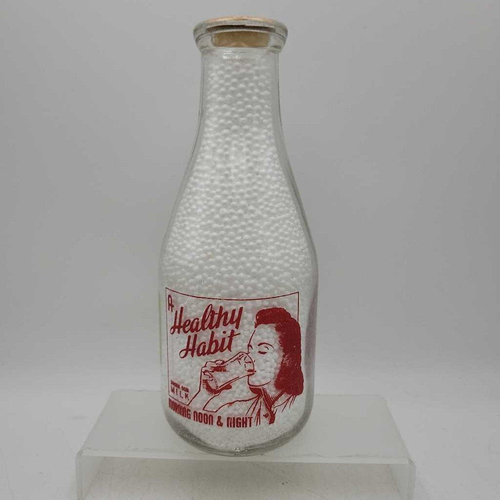 Coronation Quart Milk Bottle St Mary's (JAS)