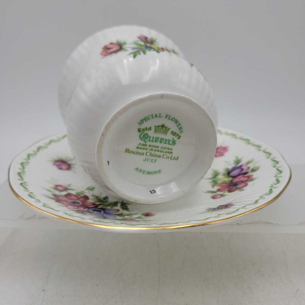 July Anemone Cup/Saucer #319 (NS)