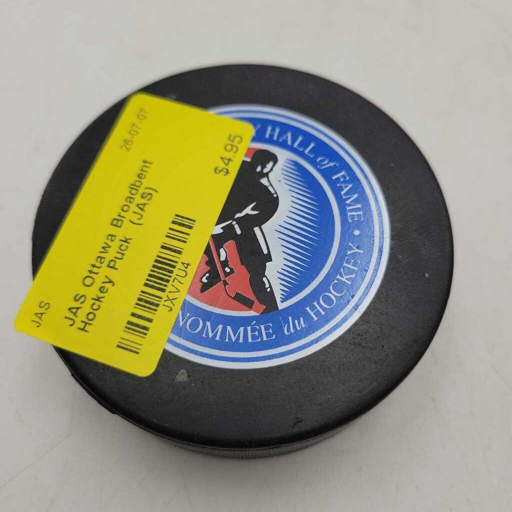 Ottawa Broadbent Hockey Puck (JAS)