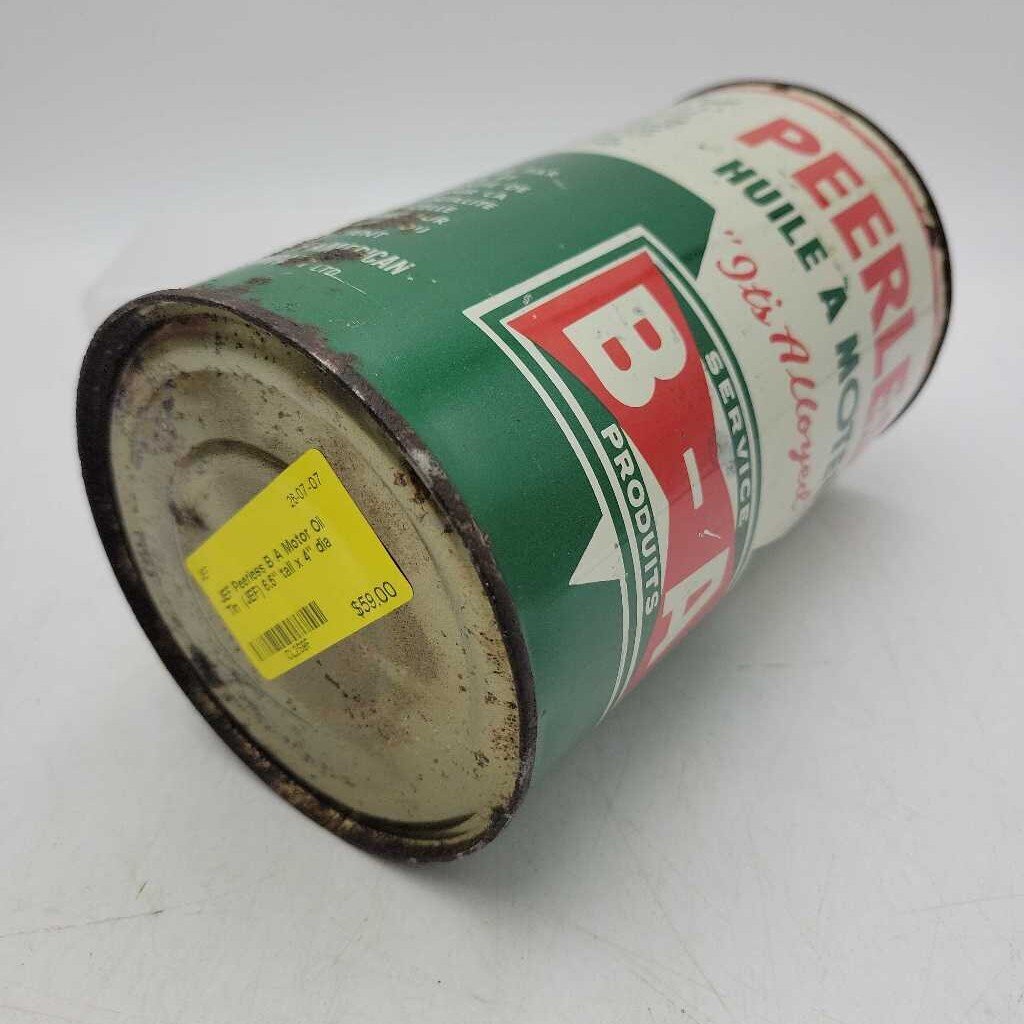 Peerless B A Motor Oil Tin (JEF)