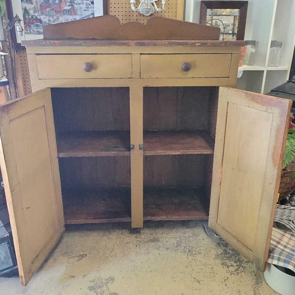 Antique Rustic Jam Cupboard (YVO) (607)