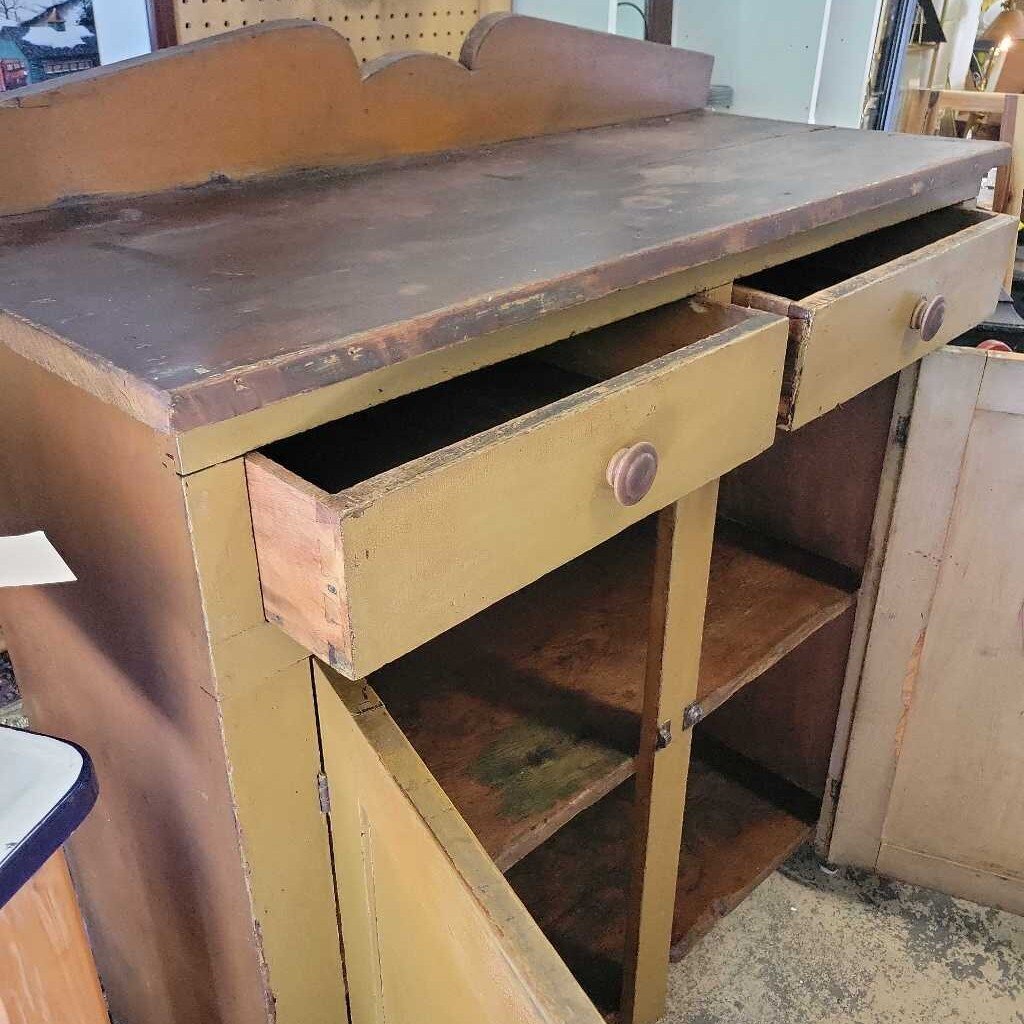 Antique Rustic Jam Cupboard (YVO) (607)