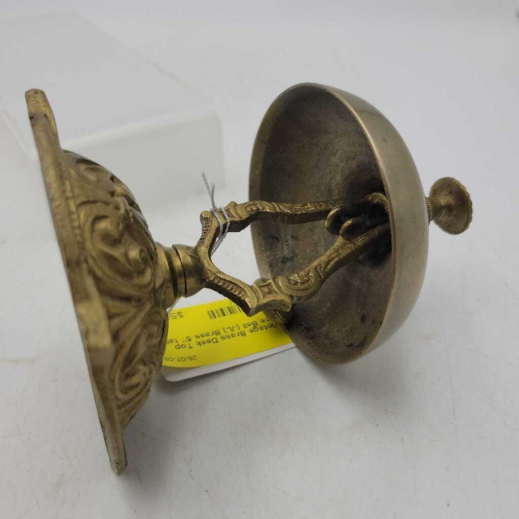 Vintage Brass Desk Top Service Bell (JL)