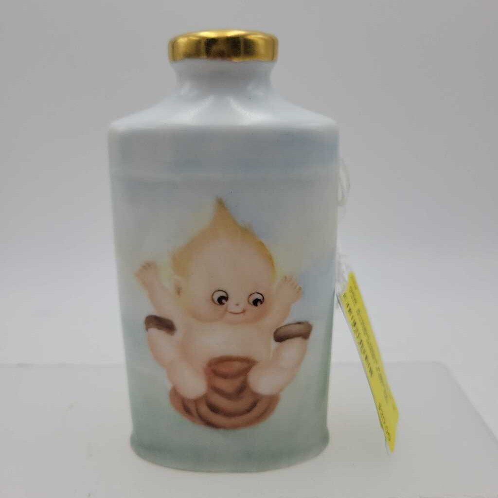 Antique Hand Painted Talc Bottle (DEB)