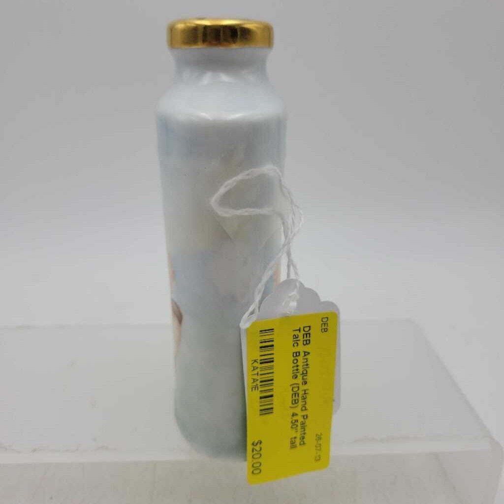 Antique Hand Painted Talc Bottle (DEB)