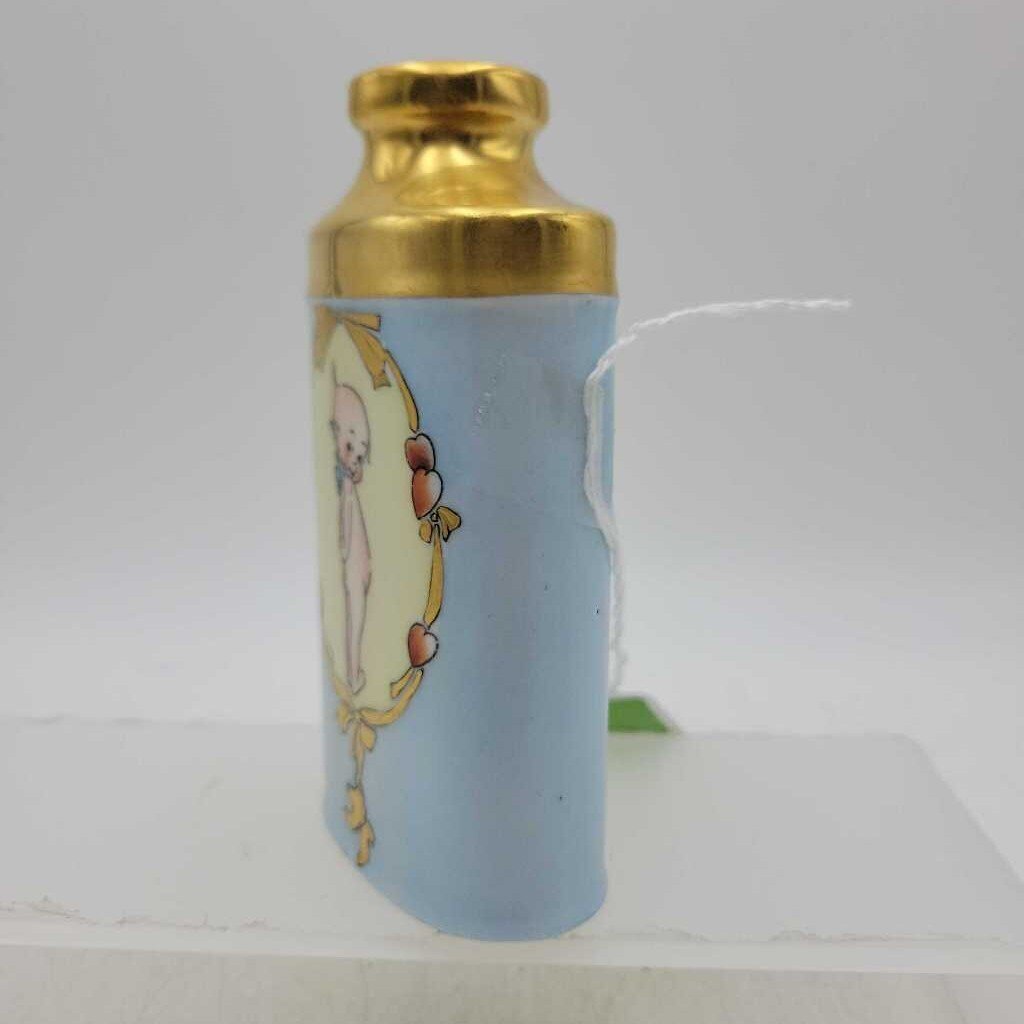 Antique Hand Painted Talc Bottle (DEB)