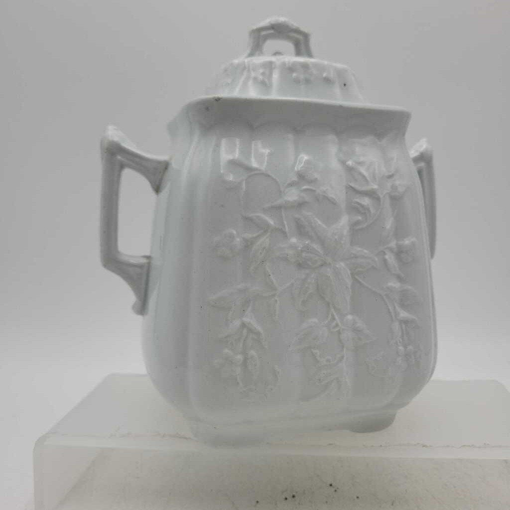 Antique Ironstone Sugar jar Burslem as is (ERG)