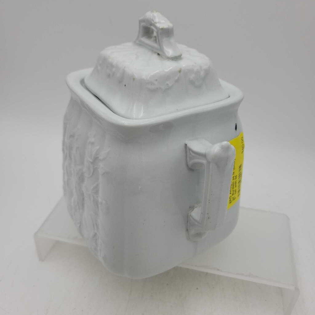 Antique Ironstone Sugar jar Burslem as is (ERG)