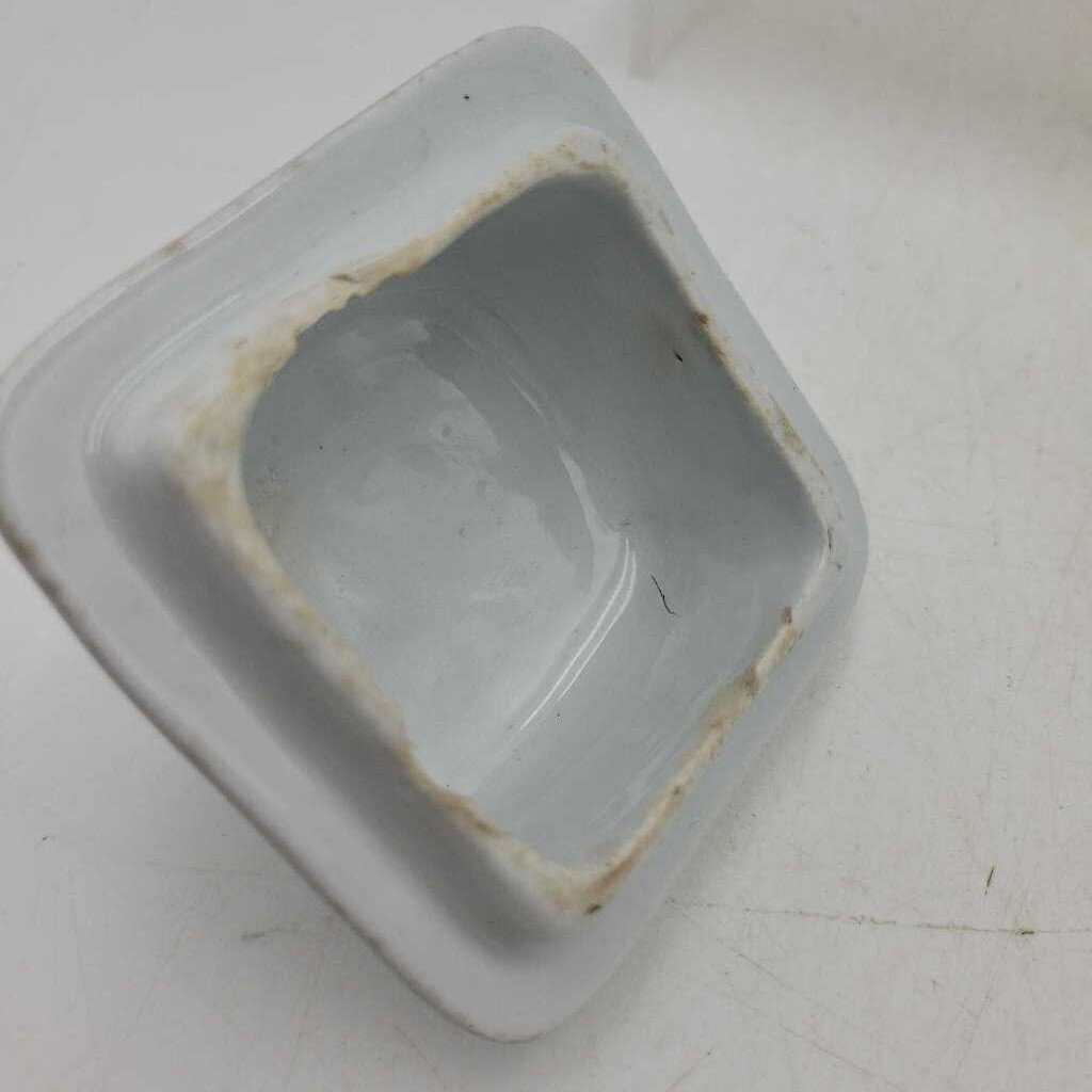 Antique Ironstone Sugar jar Burslem as is (ERG)