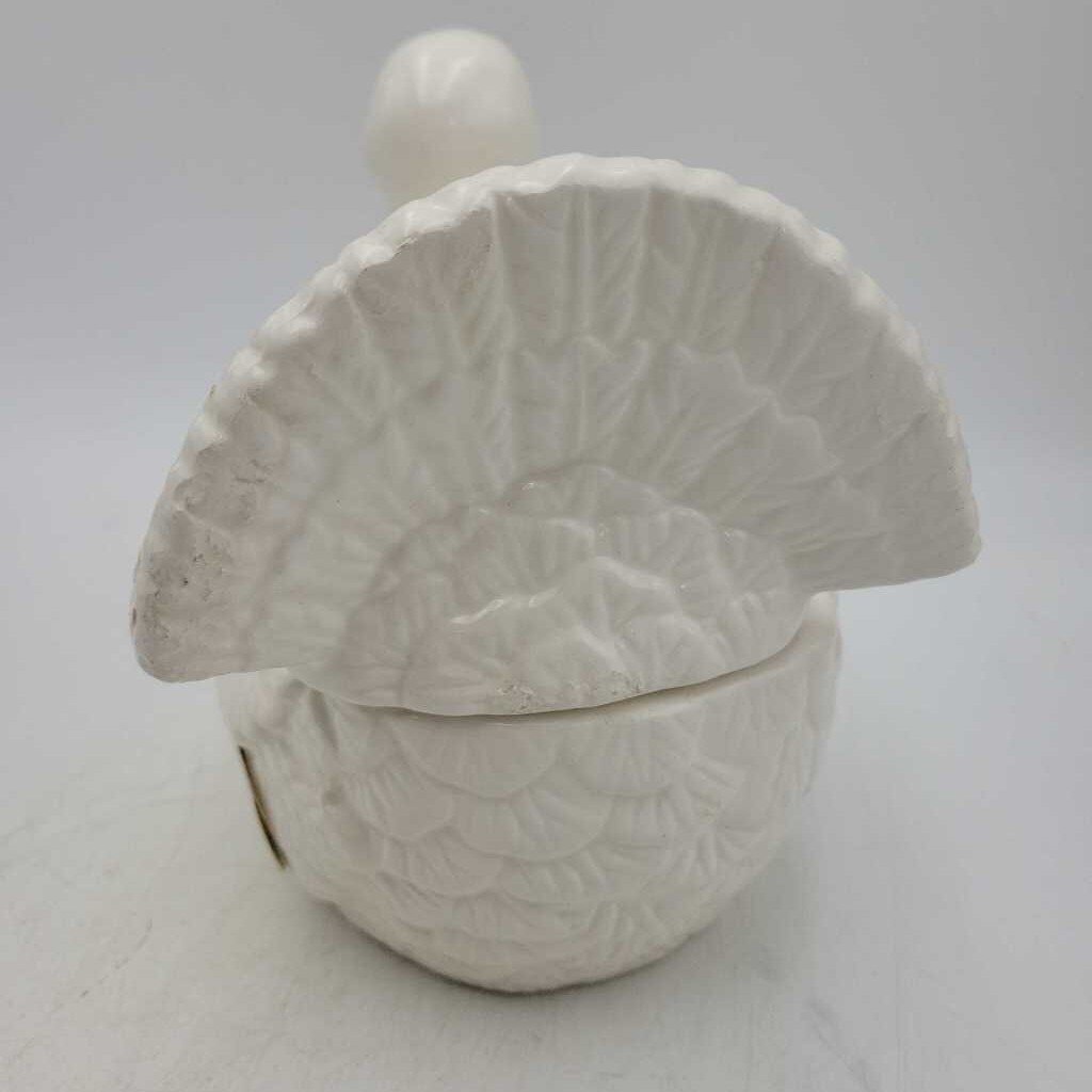 Ceramic Turkey Centerpiece candy dish serving dish no ladle (HAC)