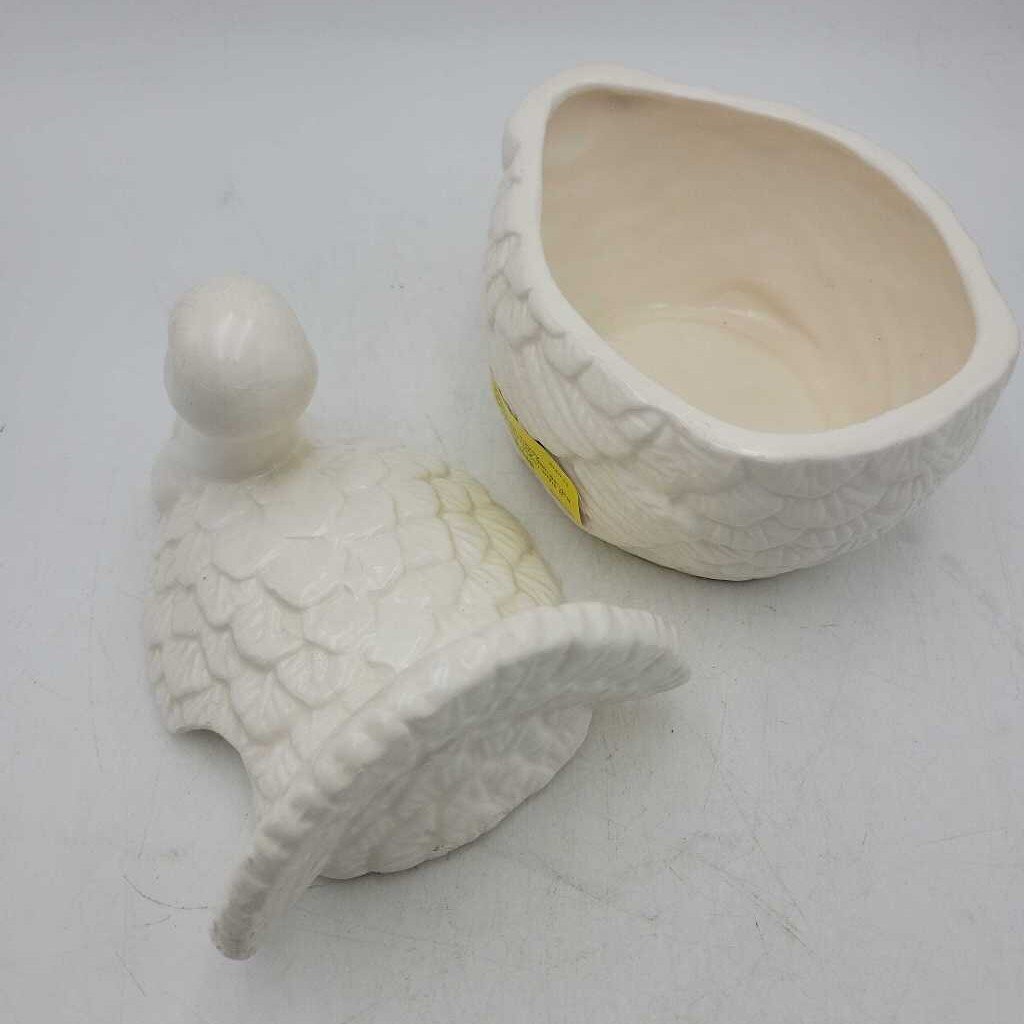 Ceramic Turkey Centerpiece candy dish serving dish no ladle (HAC)