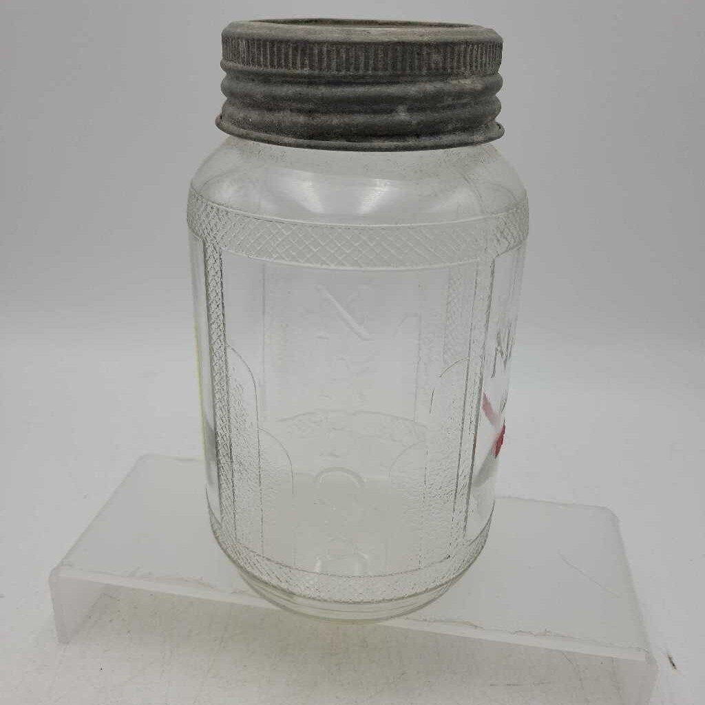 Nabob Embossed Brand coffee jar Art Deco (JAS)