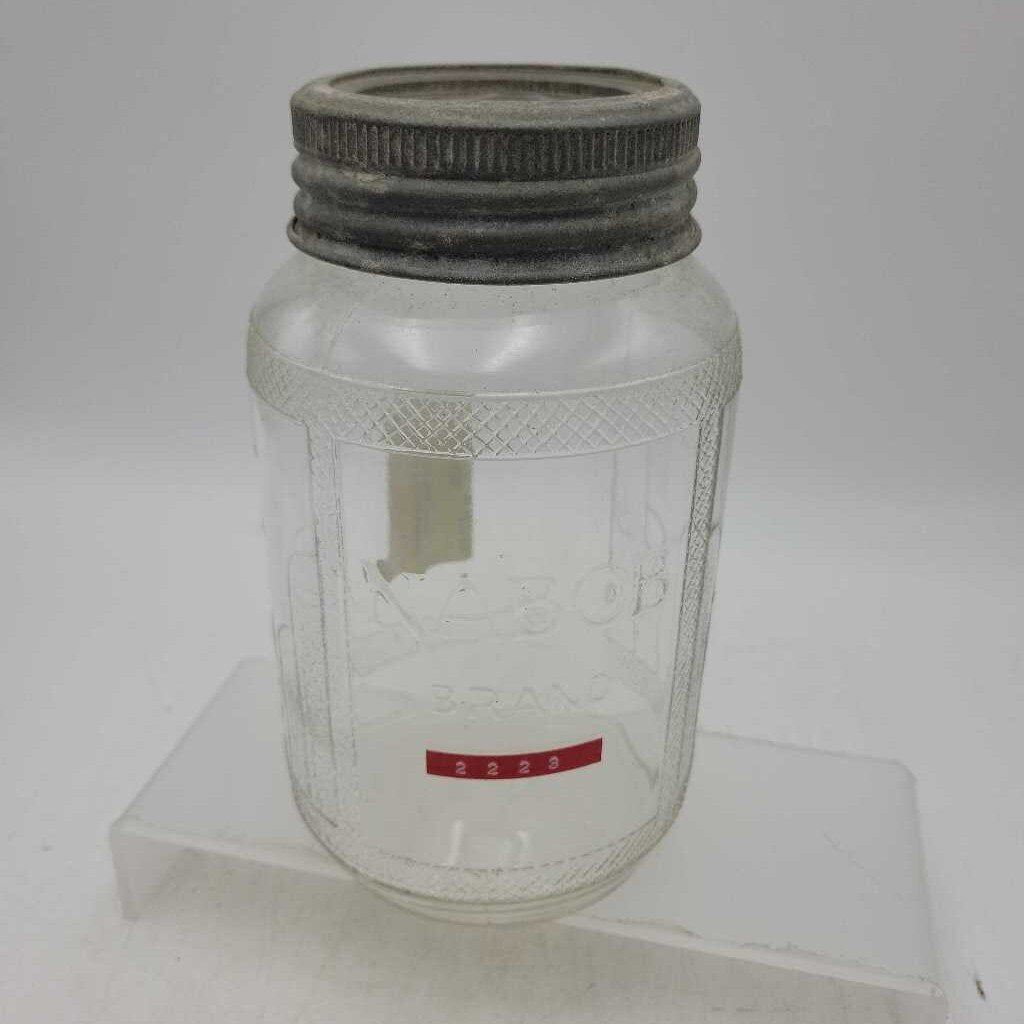 Nabob Embossed Brand coffee jar Art Deco (JAS)